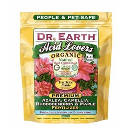 Acid Lovers Azalea, Camellia & Rhododendron, Organic Fertilizer, 3-4-3, 4-Lb. Poly Bag