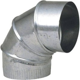 Galvanized Adjustable Furnace Elbow, 90-Degree, 4-In.