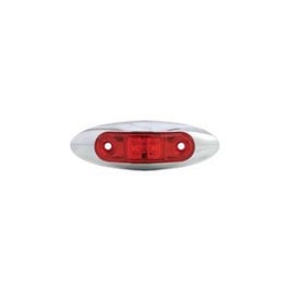 LED Trailer Marker Light, Red, 2.75 x 3/4-In.