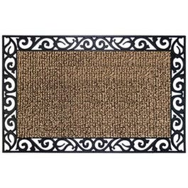 AstroTurf Scraper Doormat, Stems and Leaves, Earth Taupe, 24 x 36-In.