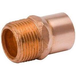 Pipe Fittings, Wrot Copper Adapter, 1/2 x 3/8-In. MPT