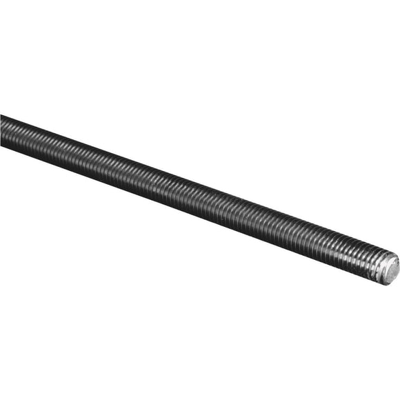 HILLMAN Steelworks 1/4 In. x 3 Ft. Stainless Steel Threaded Rod