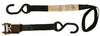 Ancra Cargo 1” x 6’ S-Hook Ratchet Tie-Down, Clamshell, 2 Pack (1” x 6’)