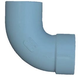 PVC DWV Sanitary Street Elbow, 90-Degree, Schedule 30, 3-In.