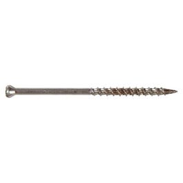 Trim Screw, Star, Stainless Steel, 3-In. x 8, 1-Lb.