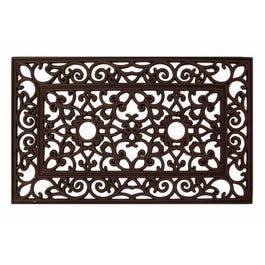 Rubber Doormat, Bronzed, 18 x 30-In.