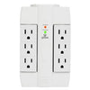 Swivel Surge Tap, 6-Outlet, 2-USB, White