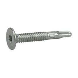 Power Pro Wood to Metal Screws, Self-Drilling, Flat Head & Winged, 12-24 x 2.75-In., 30-Ct.