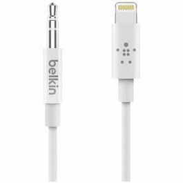 Audio iPhone Cable With Lightning Connector, White, 3-Ft.