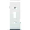 White Toggle Opening Sectional Nylon Wall Plate