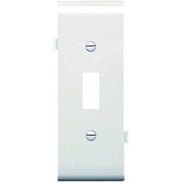 White Toggle Opening Sectional Nylon Wall Plate