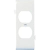 White Sectional Duplex Receptacle Wall Plate