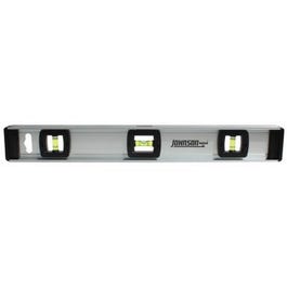 Top-Reading Aluminum Level, 3 Vials, 18-In.