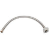 Toilet Connector, Stainless Steel, 1/2 Compression x 7/8 Ballcock x 20-In.