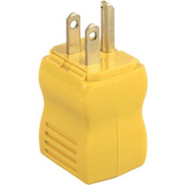 Self-Hinged Straight-Blade Plug, 15-Amp, 125-Volt, Yellow