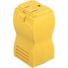 Straight Blade Connector, Yellow, 2-Pole/3-Wire, 15A, 125-Volt