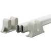 Swinging Door Push Bar, White