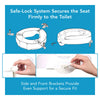 Carex Safety Lock Bariatric Raised Toilet Seat (4.25 x 14.5 x 16.63)