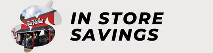 In Store Savings