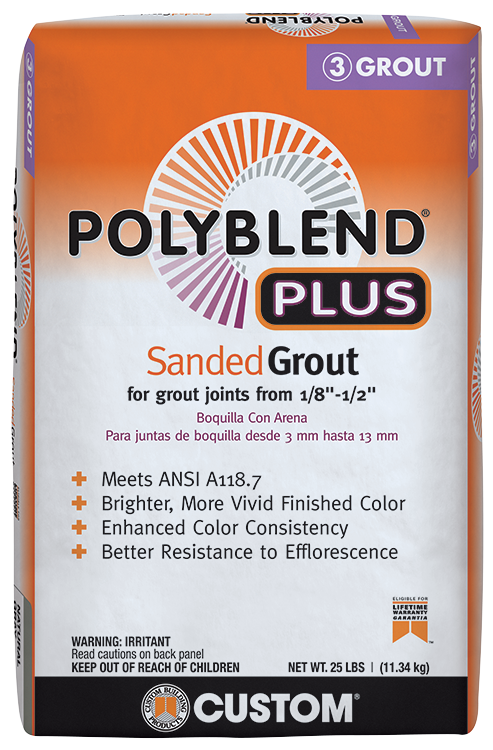 Custom Building Products Polyblend®Plus Sanded Grout (7 lbs, Haystack)