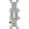 Leviton Residential Grade 15 Amp Toggle Single Pole Switch, Light Almond
