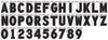 3IN BLACK VINYL DIE CUT ADHES LETTER Z