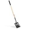 Square Point Transfer Shovel, Long Wood Handle
