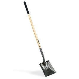 Square Point Transfer Shovel, Long Wood Handle
