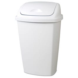 Swing-Top Wastebasket, 13.2-Gal.