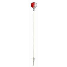 Telescopic Driveway Marker, Red/White, 46 to 72-In.