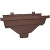 Repla K 5 In. Vinyl Brown Gutter Drop Outlet