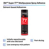 3M™ Super 77™ Multipurpose Spray Adhesive Aerosol