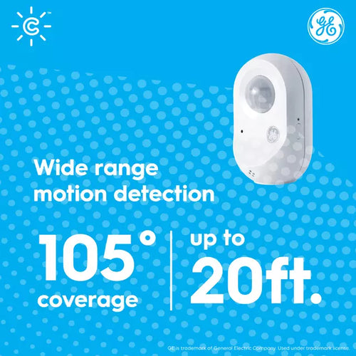 GE Cync Smart Wire-Free Motion Sensor, Bluetooth Enabled