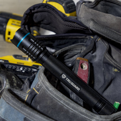 TruGuard Rechargeable Tactical Flashlight, 2000 Lumen