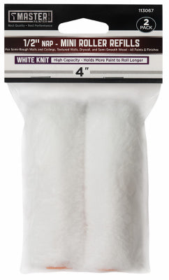True Value Master Painter Basic Knit Paint Roller Covers, 4 x 1/2 In. Nap, 2-Pk.