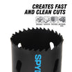 Spyder 600103CF 4-1/4 Bi-Metal Hole Saw Rapid Core Eject™