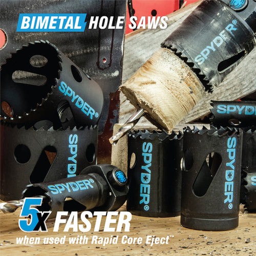 Spyder 600102CF 4-1/8 Bi-Metal Hole Saw Rapid Core Eject™