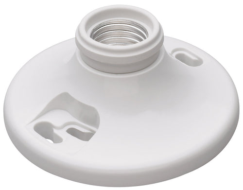 Legrand Pass & Seymour Phenolic Medium Base Lampholder 4-Terminal 250V, White