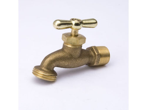 B & K ProLine 1/2 In. MIP X 3/4 In. Male Hose Thread Hose Bibb Brass