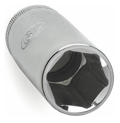 Master Mechanic Metric Deep Socket, 6-Point, 1/2 In. Drive, 13mm