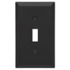 Amerelle Century Decorative Single Toggle Wallplate Matte Black