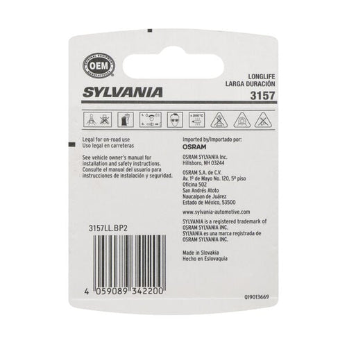 Sylvania 3157 Long Life Mini Bulb, 2 Pack