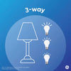 GE Basic LED 150/100/50 Watt Replacement Daylight A19 3-Way Bulbs