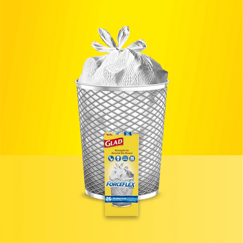 Glad® ForceFlex Medium Quick-Tie Trash Bags