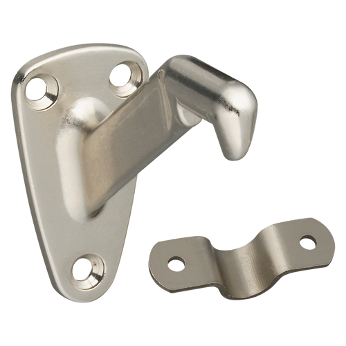 National Hardware Handrail Bracket Satin Nickel