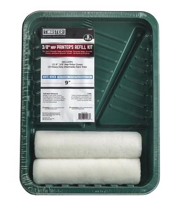 Master Painter Paint Roller & Plastic Tray Kit (5-Piece)