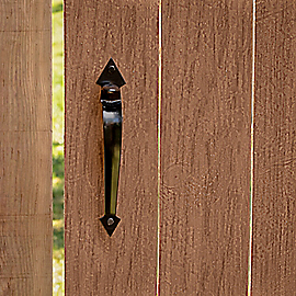 National Hardware Ornamental Gate Latch to 3 Black