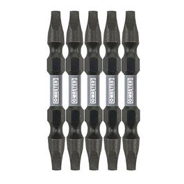 Double End Impact Screwdriver Bit, #2 Square, 5-Pk.