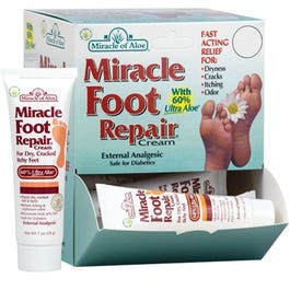 Foot Repair Cream, 60% Aloe, 1-oz.