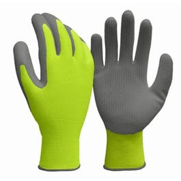 Honeycomb Work Gloves, Hi-Viz Yellow Polyester, Men's M